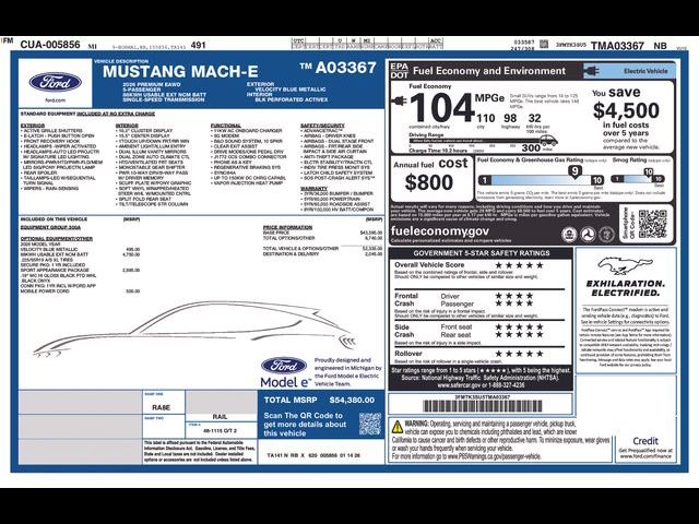 2026 Ford Mustang Mach-E Premium