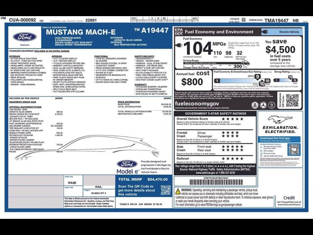 2026 Ford Mustang Mach-E Premium