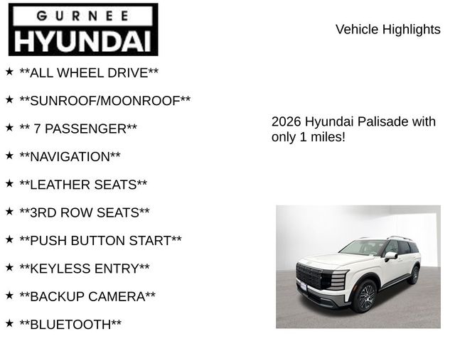 2026 Hyundai Palisade Hybrid SEL Premium 7P