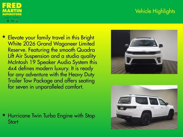 2026 Jeep Grand Wagoneer Limited Reserve