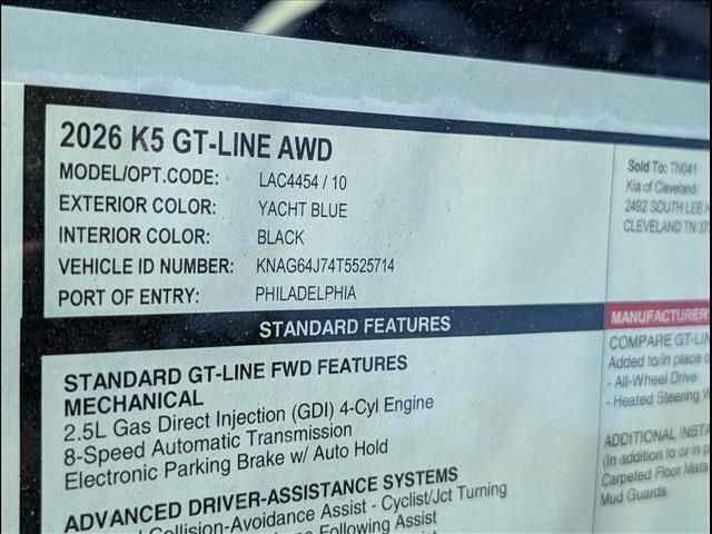 2026 Kia K5 GT-Line