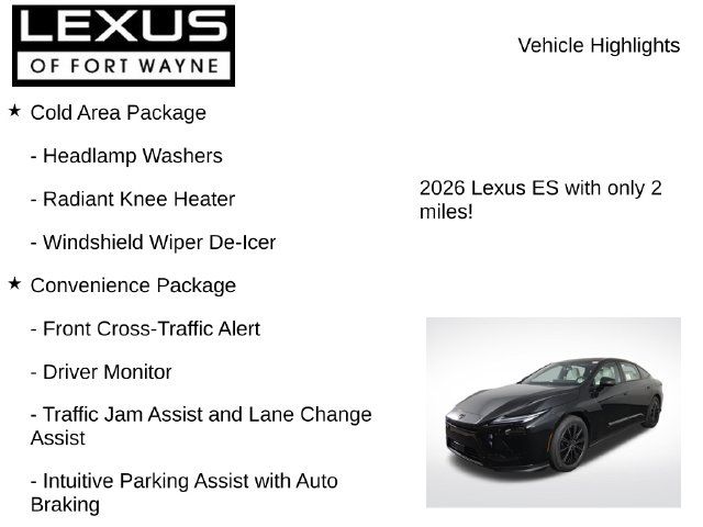 2026 Lexus ES ES 350h Premium