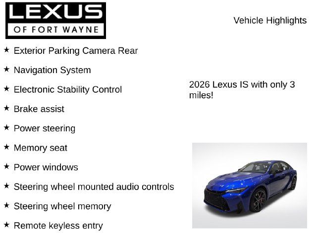 2026 Lexus IS 350 F Sport