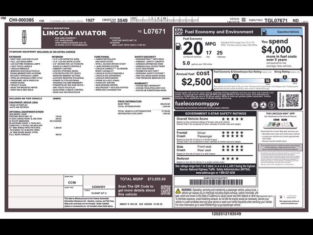 2026 Lincoln Aviator Reserve