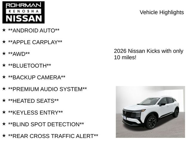 2026 Nissan Kicks SV