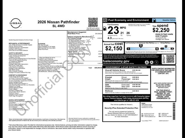2026 Nissan Pathfinder SL