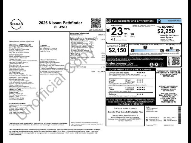 2026 Nissan Pathfinder SL