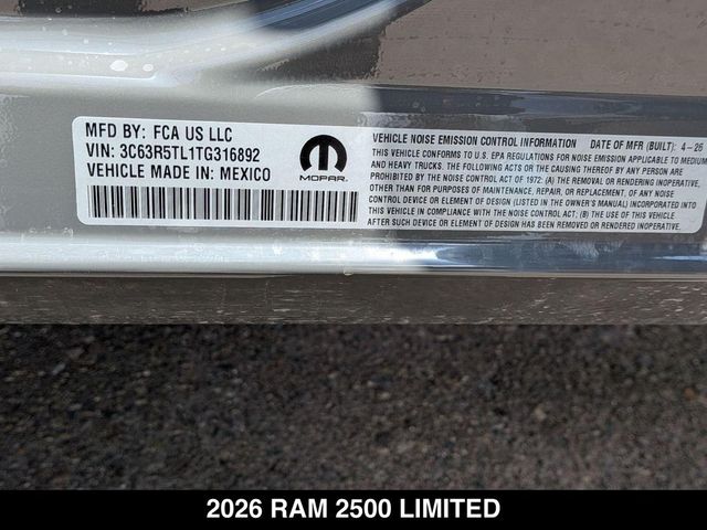 2026 Ram 2500 Limited