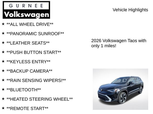 2026 Volkswagen Taos SE
